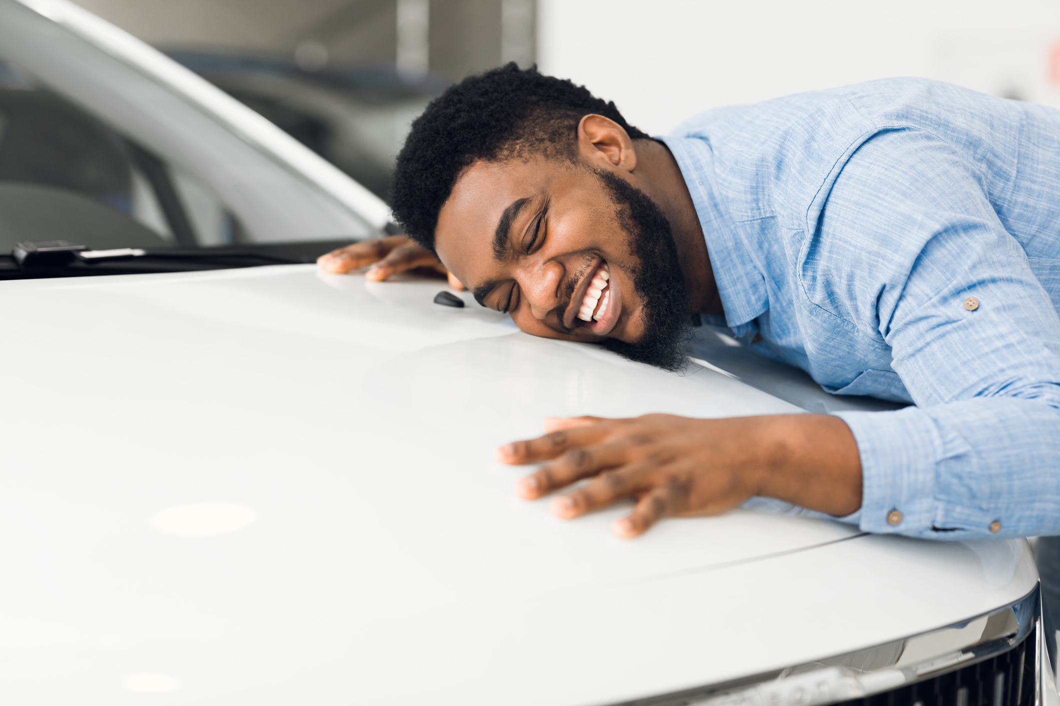 happy car buyer